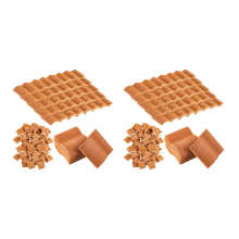 200 kpl kattotiiliä, rakennussarja, miniatyyrilaatat, mini-nukkekoti