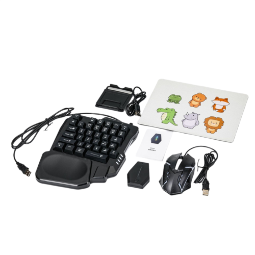 35Key Ergonomics RGB Gaming Keyboard+Keyboard for 1