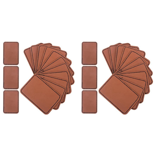 90Pcs Laser Engraving Blanks, Blank Leather Patch for Hat 1