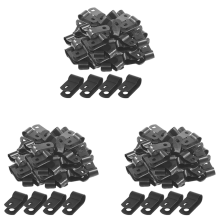 1000 attaches de câble noires en nylon de type R de 1/4 pouce pour montage