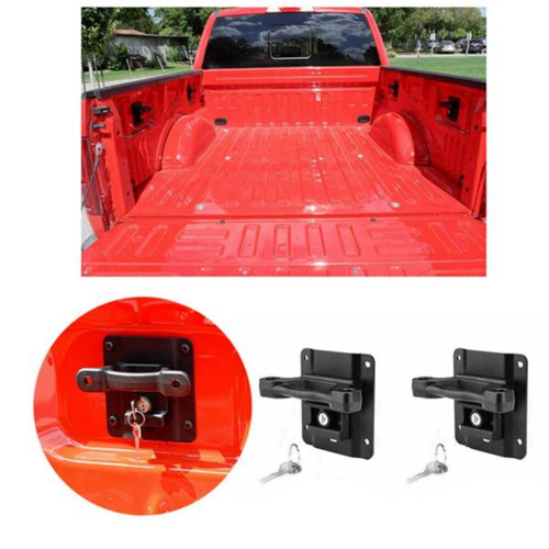 2 Sets Locking Bed Tie Down Cleats Anchors + Tie Down Plates for 2