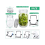 Seed Jar Kit with 2 Wide Mouth Jars Bean with Mesh Screen Lids 3