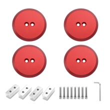 Tamponi di sollevamento Jack Pad Adattatore per cric idraulico in alluminio per pavimento rosso