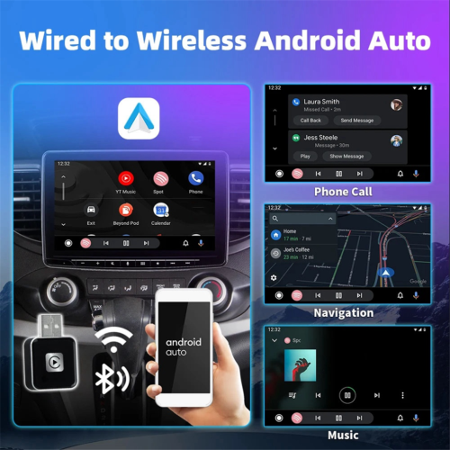 Adaptateur Android Auto CarPlay filaire vers sans fil AI Box 1