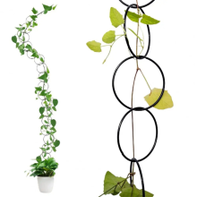 18 pezzi di traliccio metallico per piante da giardino e balcone con catena
