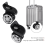 For Kit ,1 Pair A65 Luggage Replacement Wheels 4