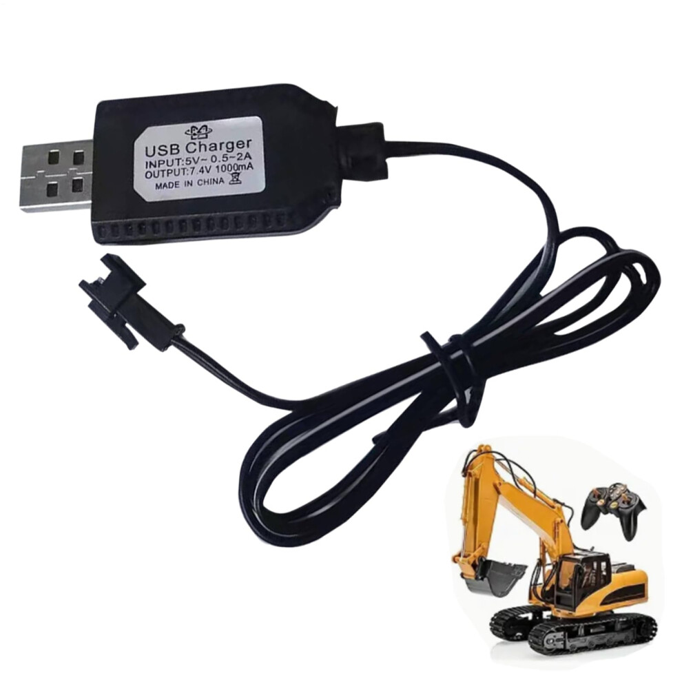 Cable For Rc Charger Â Lithiumusb Adapter, 7.4V 1000Ma, Sm 2P 3P 4P For Fast Charging Sm2p 9189345760679
