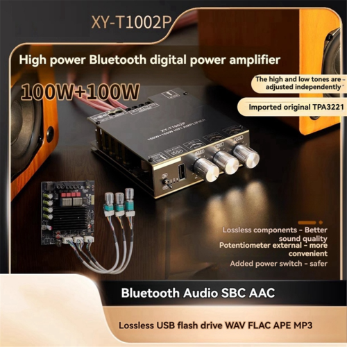 100Wx2 Bluetooth Digital Amplifier Board Audio Stereo Equalizer A 2