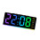 Multifunctional LED Alarm Clock Night Light Quiet-black shell 1