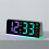 Multifunctional LED Alarm Clock Night Light Quiet-black shell 6