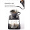 Kaffedroppstativ, svart metall, bärbart, för kaffeextraktion. 4