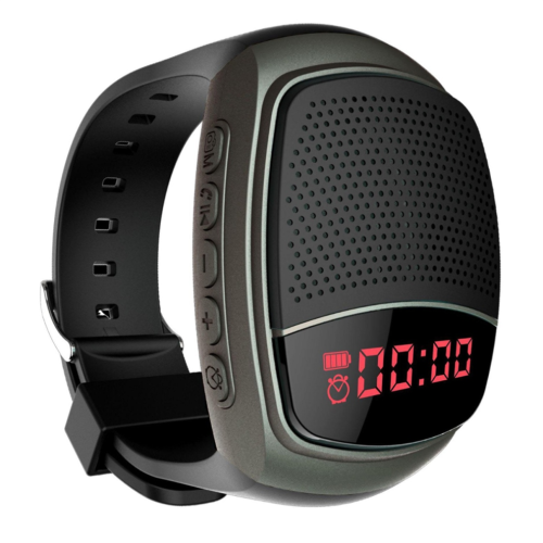 B90 Rannekello Bluetooth-kaiutin FM-radiolla, musta