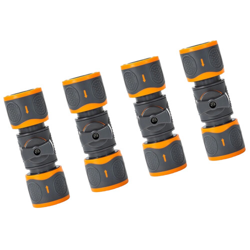 Plastic Double Fast Connects Nipples Adapter For Irrigation-4