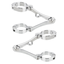 Staffa di montaggio universale per faro moto, colore argento