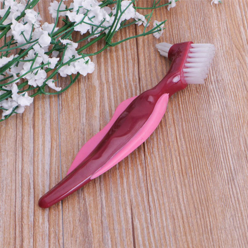 2 τεμάχια οδοντόβουρτσα Premium Hard Denture Brush, με πολλαπλές στρώσεις 1
