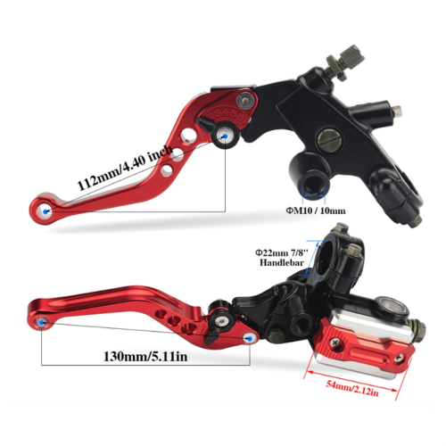 Motorcycle Handlebar Master Cylinder Levers 22MM 2