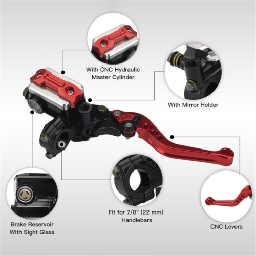 Motorcycle Handlebar Master Cylinder Levers 22MM 1