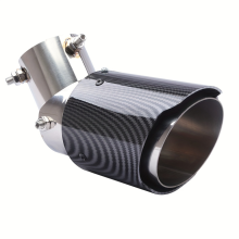 Terminale di scarico in fibra di carbonio per modifiche auto, 63-89 mm