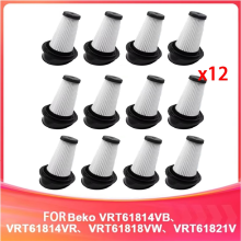 12 st filter kompatibla för Beko VRT61814VB, VRT61814VR / Grundig