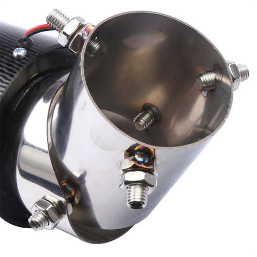 Car Modification Carbon Fiber Tailpipe 63-89mm Tailpipe 2