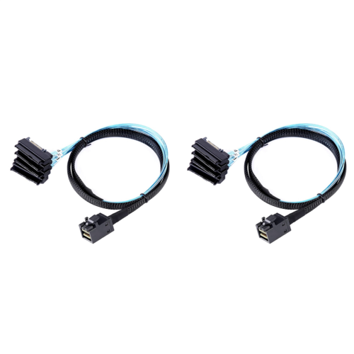 Μίνι SAS HD 12G SFF8643 σε 4 συνδετήρες καλωδίων SAS 29 ακίδων SFF8482
