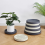 Round movable flowerpot tray with wheel E 4