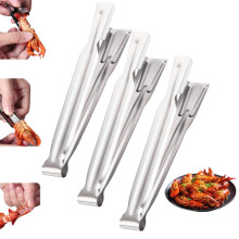 3pcs Stainless Steel Crawfish Peeler, Shell Cracker, Tail Remover Silver