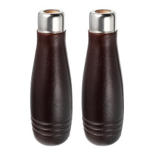 Pack of 2 Wooden File Handles for Replacing Files, Brown Iron