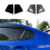 For 2014-21 Carbon Fiber Rear Window Louvers 2