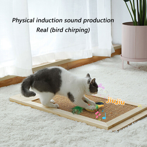 Realistisch kattenteaserspeelgoed Interactief spel-Geel 2