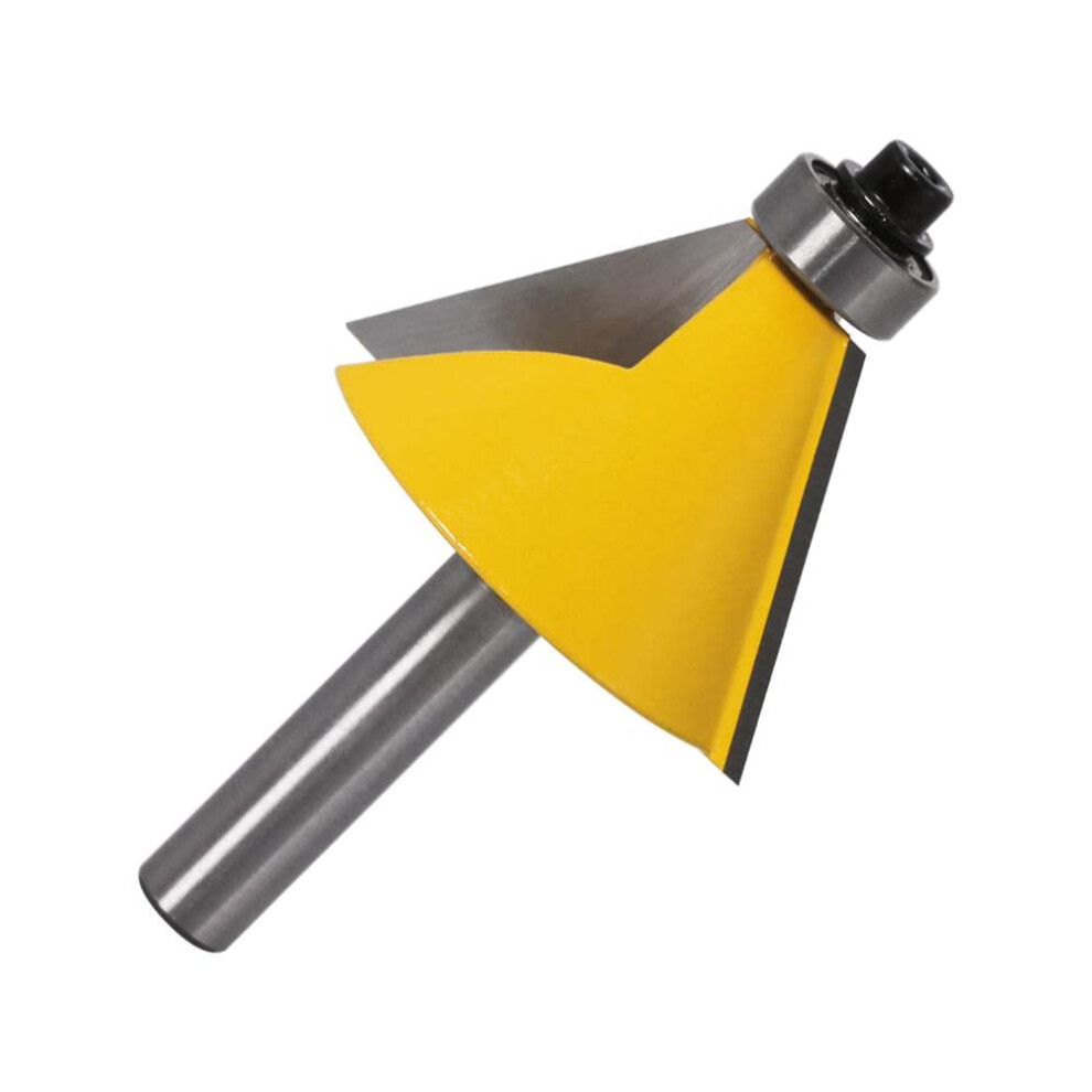 1Pc 8Mm Shank Bevel Router Bit 15 22.5 30 Degree Cutter For Wood Machine (15 Degree) 9189345760884