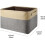 Carry Handles, Sturdy Handles Foldable Organizer with Multi-Purpose Storage, Ample Capacity Square Shape Collapsible Design Storage Bins with Fabric C 3