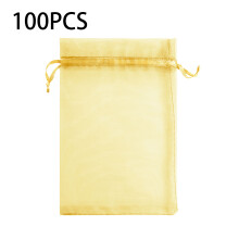 Unik festpåse, röda organzapåsar 8x10cm/3.1x3.9in 100 st, högkvalitativa transparenta nätpåsar för bröllop, alla hjärtans dag, säker