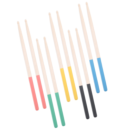 5 Pairs/Set 7A Maple Drum Sticks For Kids/Children Multi Color 1