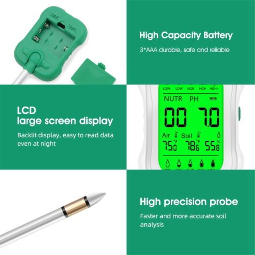 7 In1 Soil PH Meter Nutrient Analyzer Moisture Sensor 1