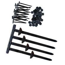 Cable tie set, buckles