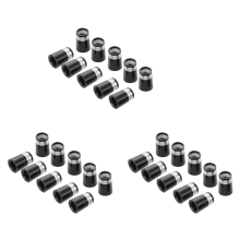 10 stuks golfhulzen/ferrules voor de uiteinden van golfijzers, zilverkleurig