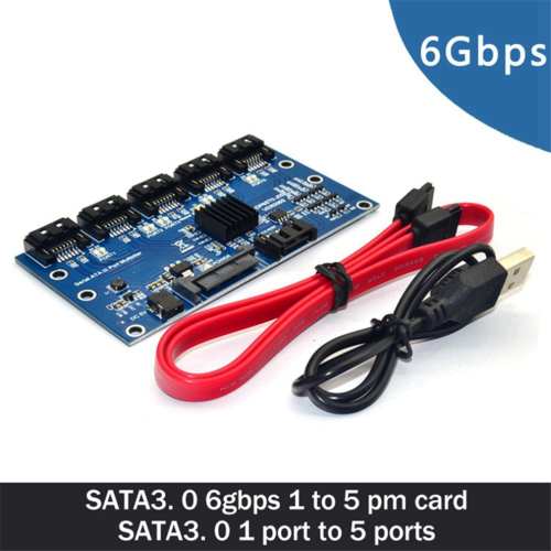 Scheda di espansione SATA 3.0 da 1 a 5 porte 1