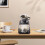 Supporto per gocciolatore da caffè in metallo nero, supporto per estrazione del caffè 4