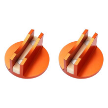 2 pezzi con grande jack magnetico scanalato in alluminio