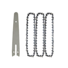 Cadena de motosierra de 1/4" para sierra eléctrica de 6" con cuchilla de tala y cadena de poda