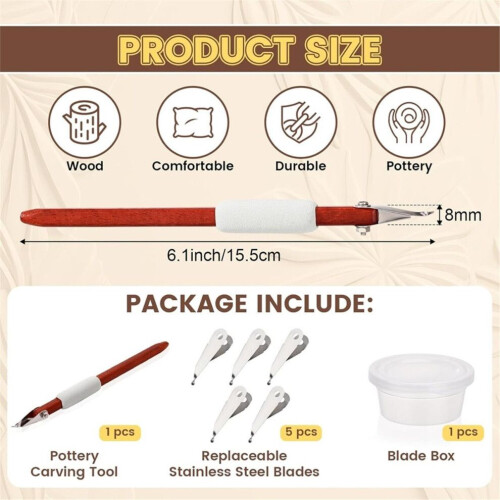 Pottery Carving Tools Set 1