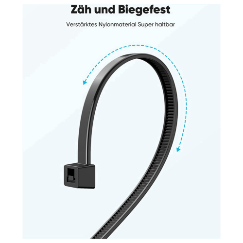 Fascette stringicavo resistenti da 30 cm (12 pollici), in plastica robusta, per cavi da 7,6 mm. 2