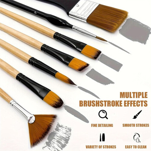 Pinceaux en bois pour enfants 2