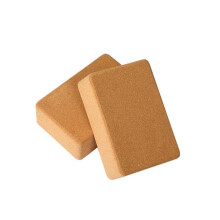 Pack of 2 Cork Yoga Blocks – Yoga Bricks to Improve Flexibility, Yoga Prop Support Bricks for Pilates, Indoor Sports, Squat Fitness Workout