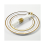 25 Pre Rolled Gold Plastic Silverware - Silverware Set 4