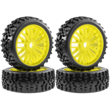 Pneu de 4 pièces 115 mm 1/8 pour voiture RC tout-terrain, hexagone de 17 mm A