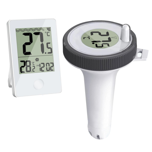 Schwimmendes, leicht ablesbares digitales Schwimmbadthermometer