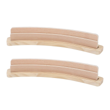 Juego de 2 bandejas de madera curvadas para naipes