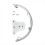 Tom Holder Stand for Drum Set, 10inch Silver 2